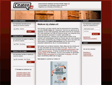 Tablet Screenshot of citaten.nl